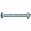 Hillman #8-32 x Slotted Round Machine Screw, Zinc Plated Steel, 10 PK 7668